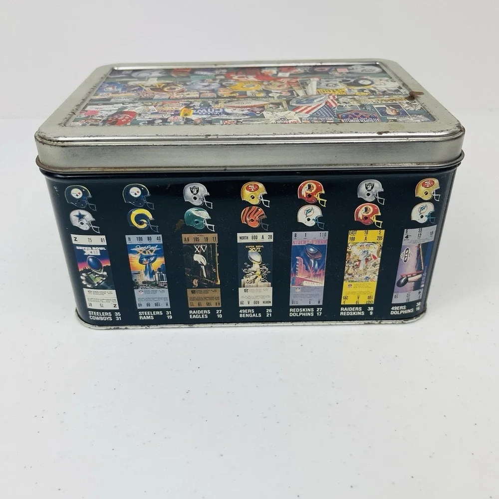 Team NFL Limited Edition Super Bowl XXV Commemorative Tin 1990